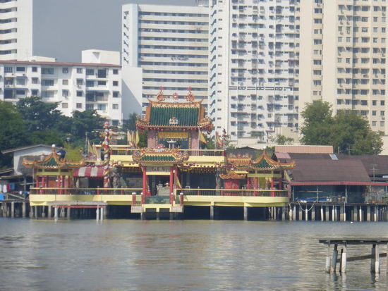Blick auf Tempel in Georgetown