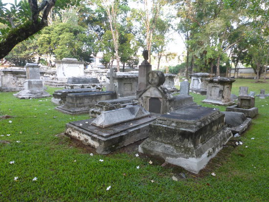 Gräber auf dem alten Friedhof von Georgetown