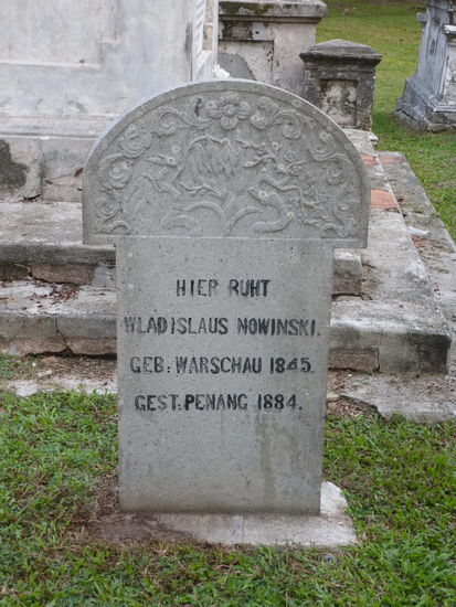 Hier ein Grab eines aus Polen stammenden Bürgers