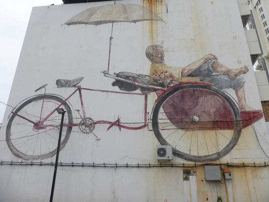 Weltbekannt die Streetartkunst an den Häusern von Georgetown