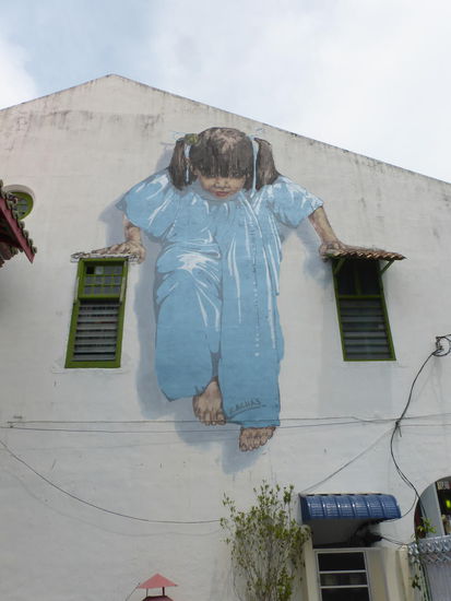 Streetart in Georgetown - das Kungfugirl