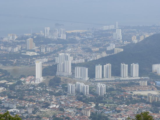 Blick vom Penang Hügel auf Georgetown
