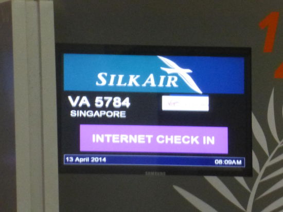 Schalter von Silk Air in Penang