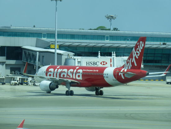 Auch Air Asia ist in Singapure gut vertreten