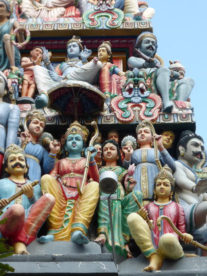 Indischer Sri Mariamman Tempel in Chinatown