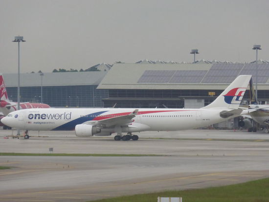 Malaysia Air Maschine in Kuala Lumpur die hier Ihren Hub hat