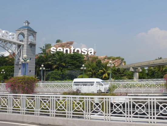 Erster Blick auf Sentosa