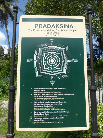 Übersicht Borobodur Tempel