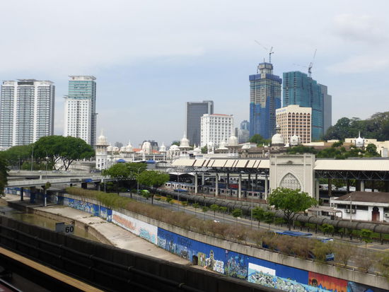 Noch einmal Blick auf den Alten Hauptbahnhof in Kuala Lumpur