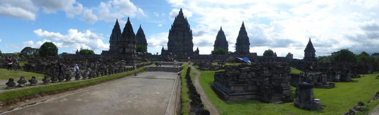 Panorama von Prambanan