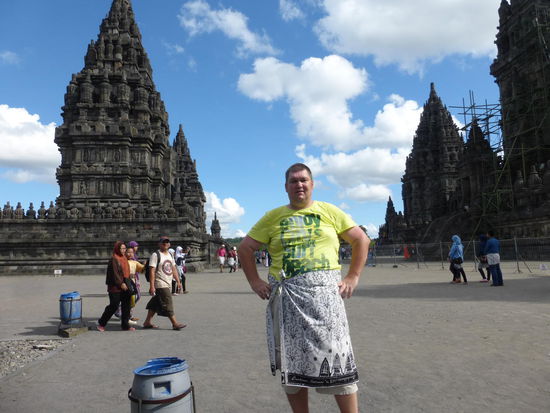 Und ein weiteres mal ich unterwegs in Prambanan