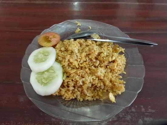 Nasi Goreng für 10000 IDR = 0,63 Euro