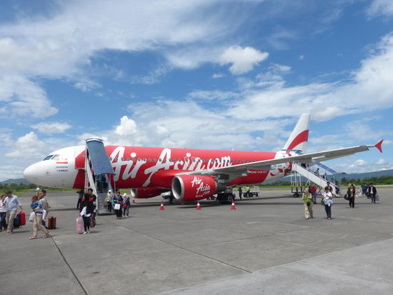 Meine Air Asia Maschine Richtung Bali ist gerade gelandet