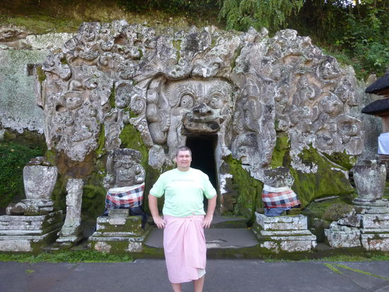 Ich am Goa Gajah Tempel
