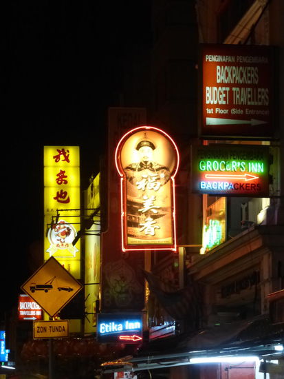 Chinatown von Kuala Lumpur am Abend