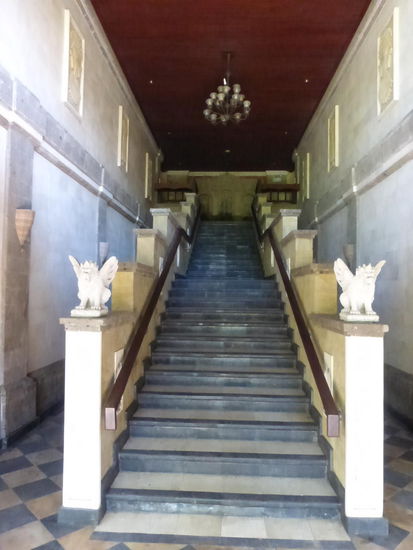 Treppe zu den Zimmern