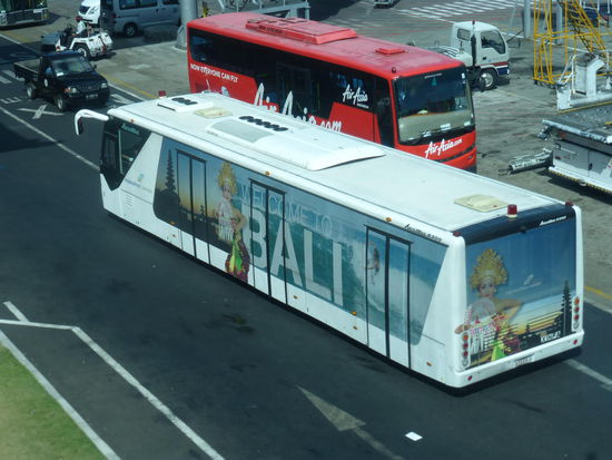 Das Flugvorfeld am Airport von Bali