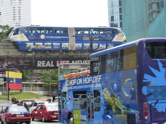 KL Monorail ( Einschienenbahn ) von Kuala Lumpur