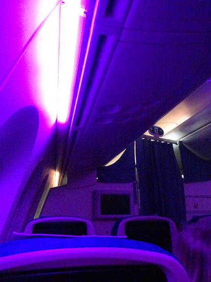 Lichtveränderungen im Dreamliner