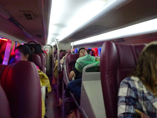 Meine erste Fahrt mit einen Open Tour Bus in Vietnam konnte beginnen 
