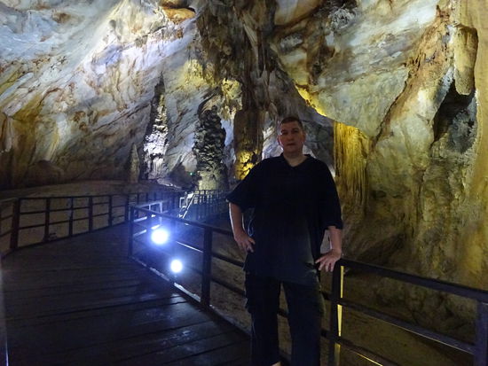 Ein letztes Foto von mir in der Paradieshöhle im Ke Bang Nationalpark