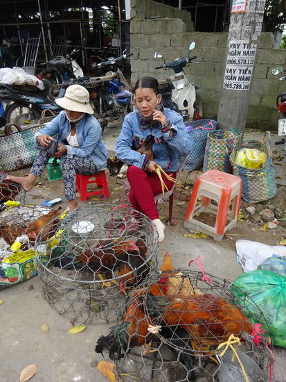 Unterwegs auf dem alten Markt von Hue