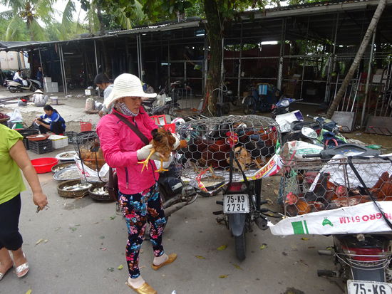 Unterwegs auf dem alten Markt von Hue