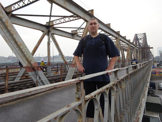 Ich bei meinem ersten Rundgang in Hanoi