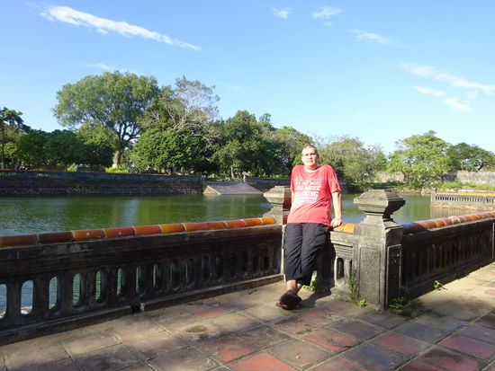 Noch einmal ich  in der Zitadelle von Hue