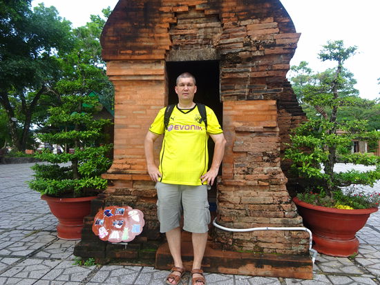 Ich an den Cham Tempel in Nha Trang