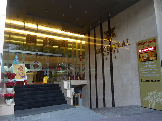 Eingang vom Hotel in Saigon