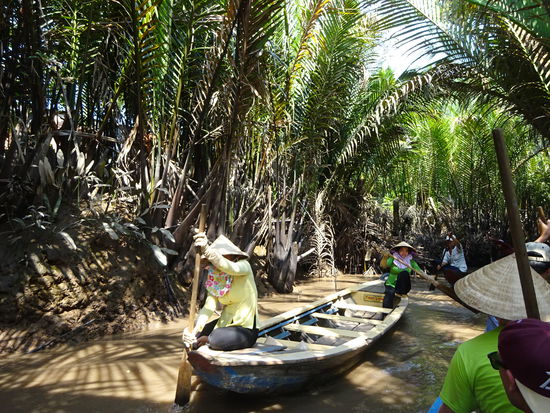 Fahrt mit dem Boot durchs Mekong Delta bei My Tho