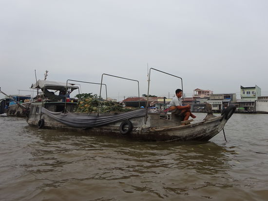Schwimmender Markt von Cai Rang im Mekong Delta