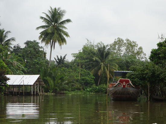Bootsfahrt durch die Seitenarme des Mekong im Delta bei Can Tho
