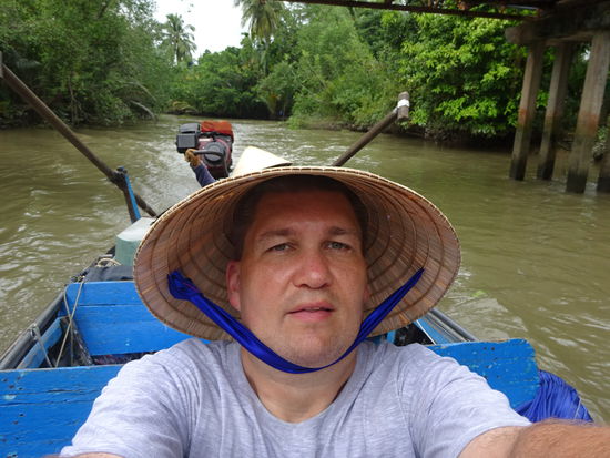 Bootsfahrt durch die Seitenarme des Mekong im Delta bei Can Tho