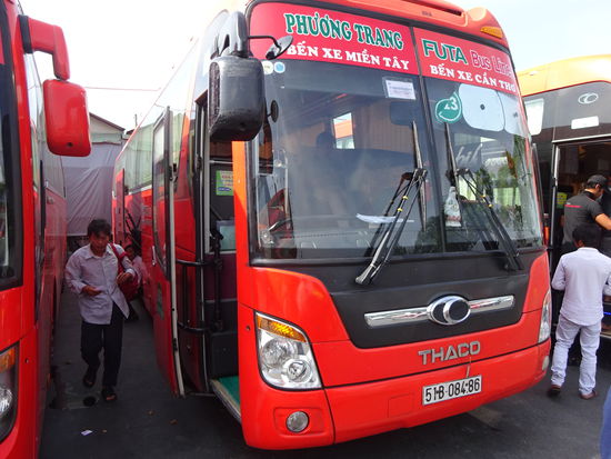 Das ist mein Bus für die Fahrt nach Saigon