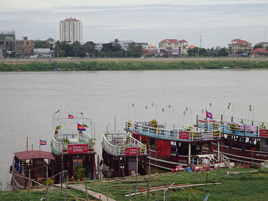 Blick auf den Tonle Sap in Phnom Penh