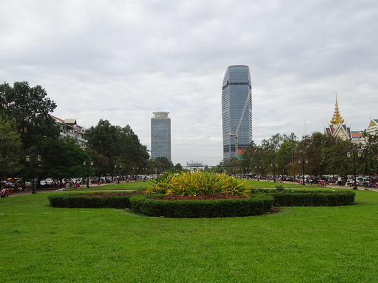 Das neue moderne Phnom Penh ist noch sehr bescheiden