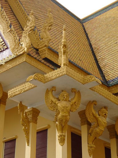 Auf dem Gelände des Königspalastes von Phnom Penh