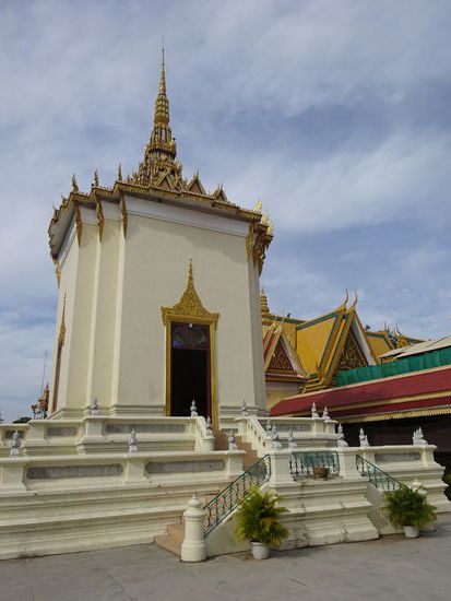 Auf dem Gelände des Königspalastes von Phnom Penh