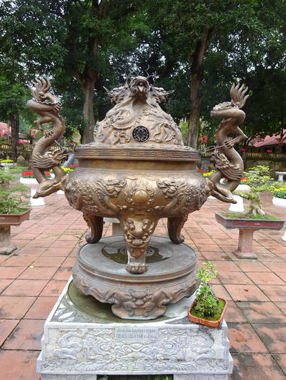 Auf dem Gelände der Zitadelle Thang Long in Hanoi