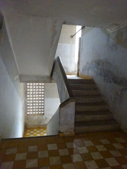 Ein Treppenhaus im ehemaligen Gymnasium