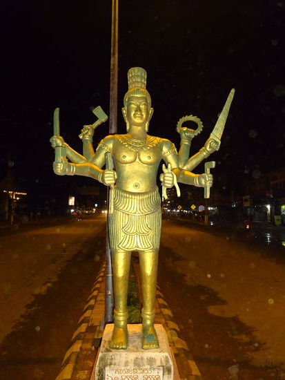 Kampong Thom am Abend