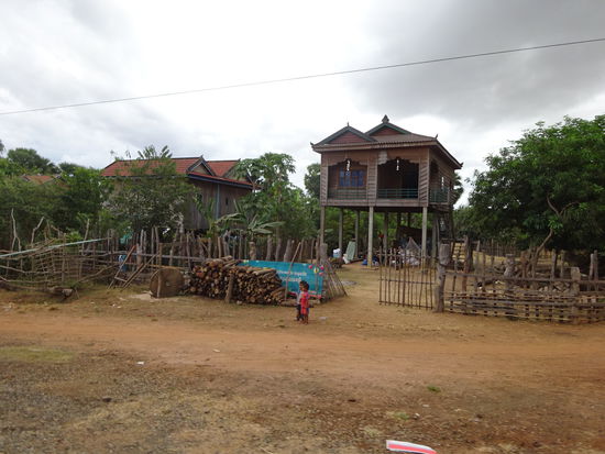 Einfache Holzhütten