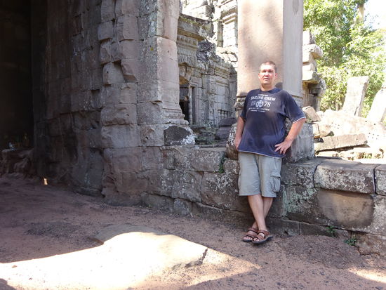 Nassgeschwitzt von der hohen Luftfeuchtigkeit aber total begeistert vom Preah Khan Tempel 