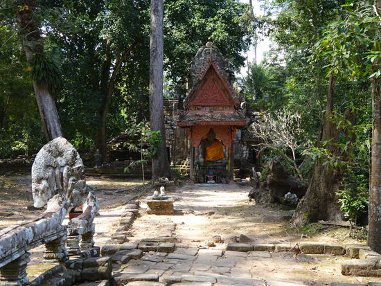 Buddhistischer Tempel Preah Palilay in Angkor aus dem 12. Jh.