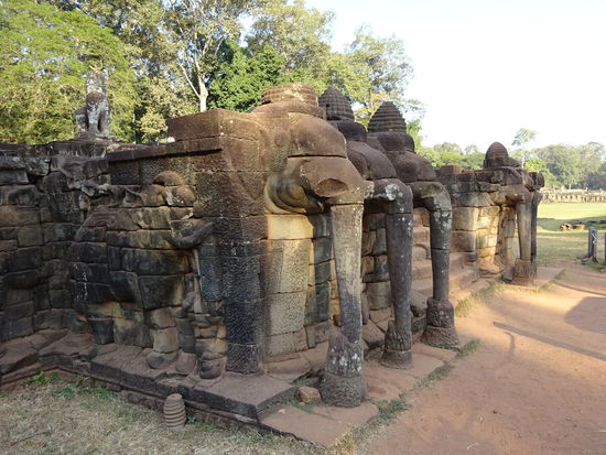 Die Elefantenterrasse in Angkor aus dem 13. Jh.