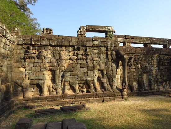 Die Elefantenterrasse in Angkor aus dem 13. Jh.