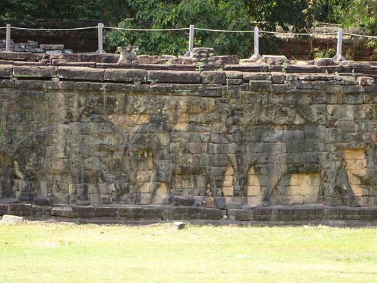 Die Elefantenterrasse in Angkor aus dem 13. Jh.