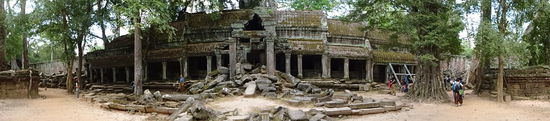 Die buddhistische Klosteranlage Ta Prohm in Angkor aus dem 12. Jh.